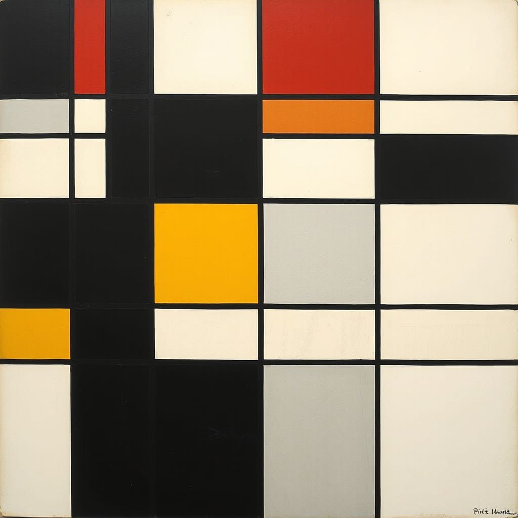 Geometric Harmony in Primary Colors