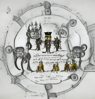 Steampunk Devil Reveals Hidden Treasures