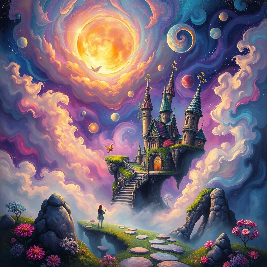 Mystical Ethereal World Bleeding into Reality