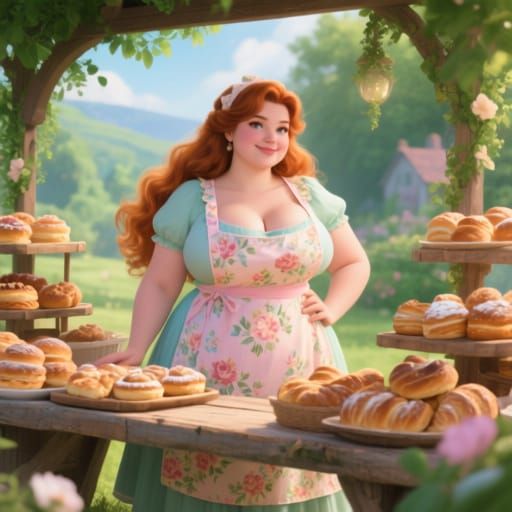 Pastries at a Rustic Country Stand