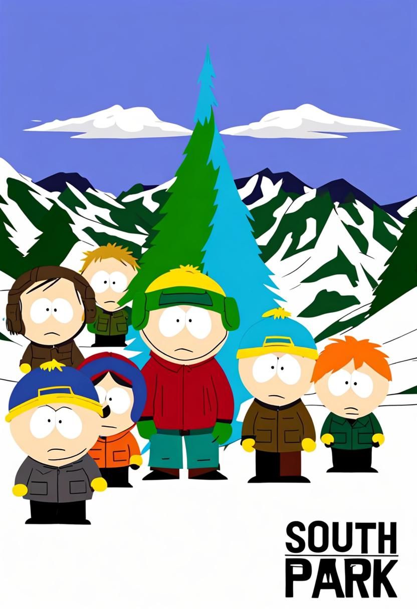 South Park Inspired Animated Scene