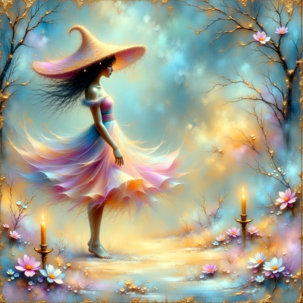 Love in the Spotlight of a Crinkled Metallic Glow