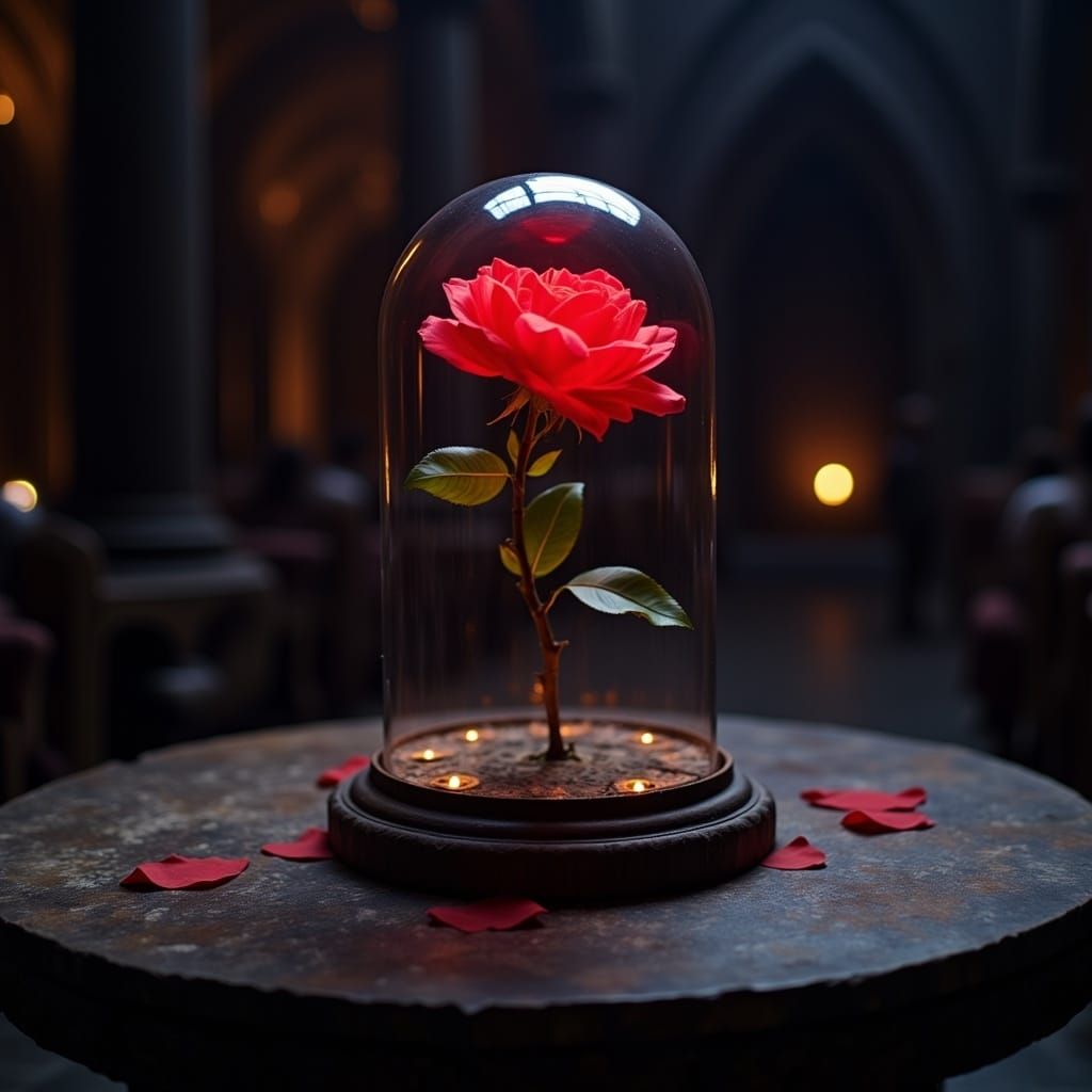 Beauty and the Beast Enchanted Rose