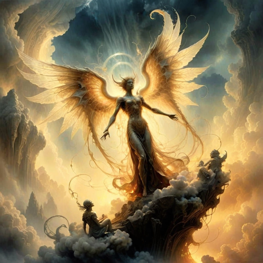 Surreal Angelic Transformation in Ethereal Abstraction