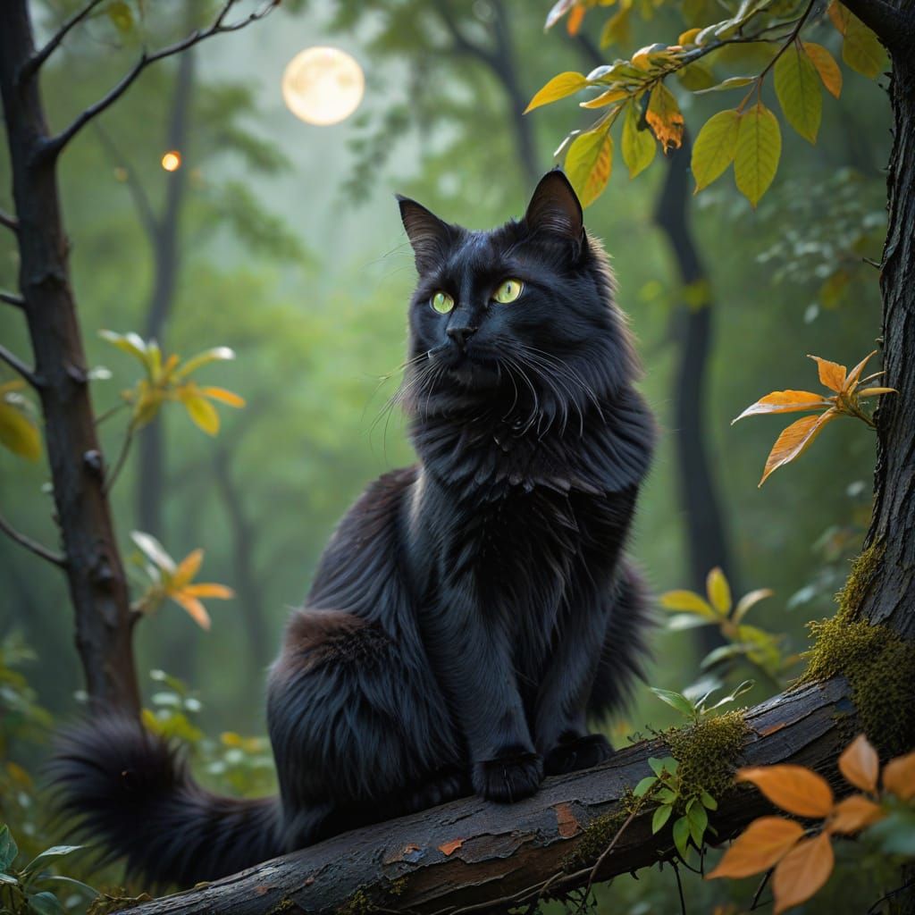 DARK BEAUTY IN THE WOODS