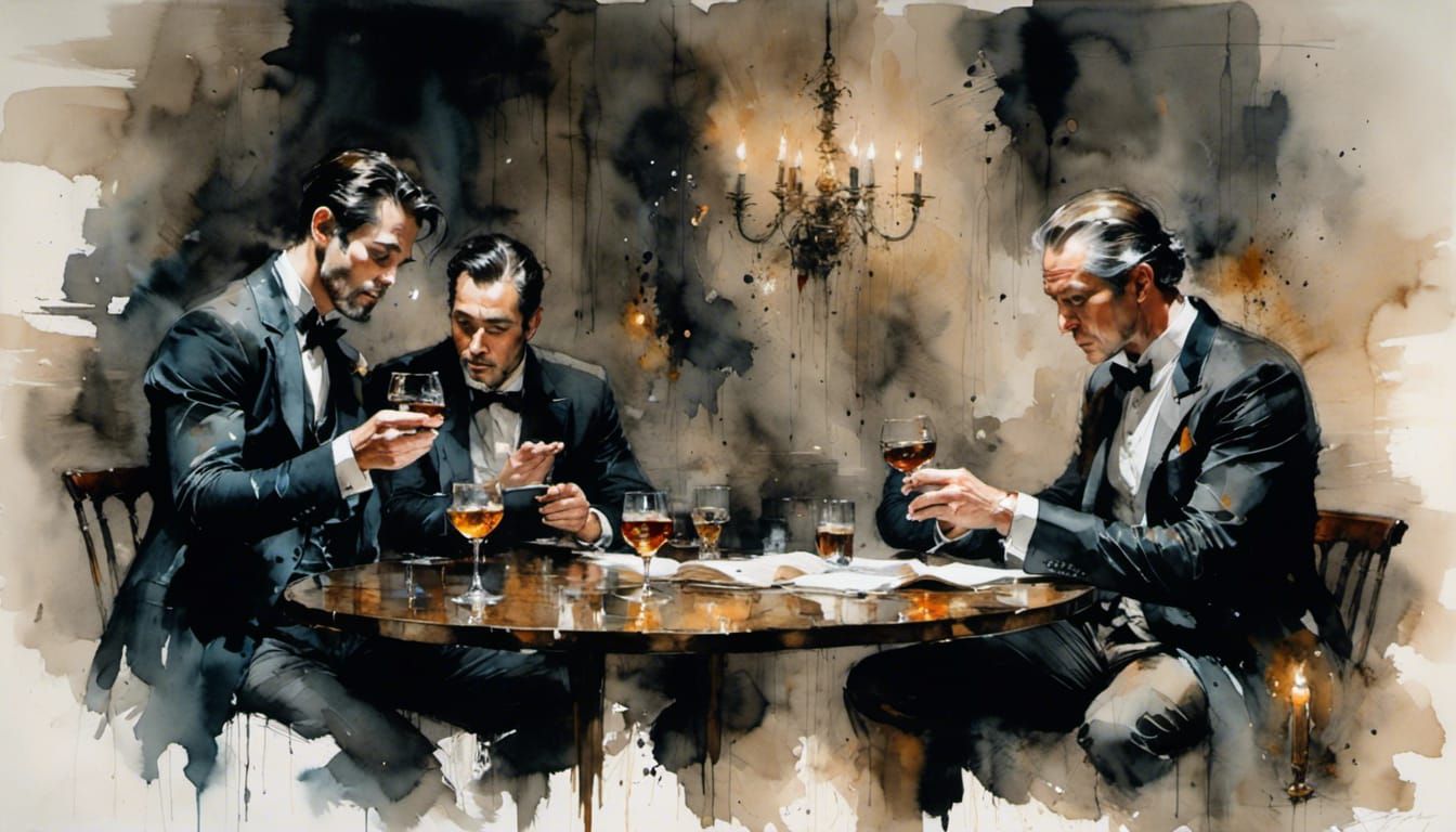 18th Century Gentlemen in Dark, Moody Club