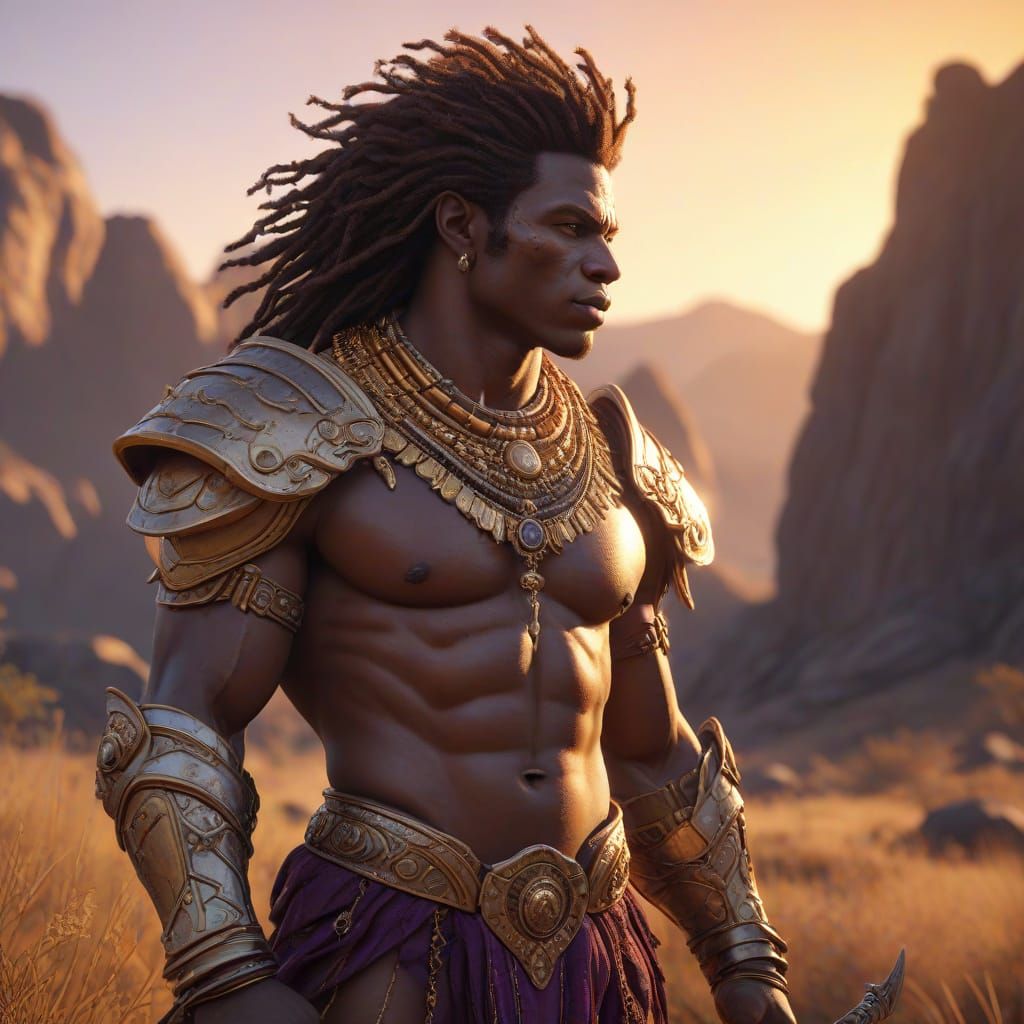 African Centaur Masterpiece in Dark Fantasy Style