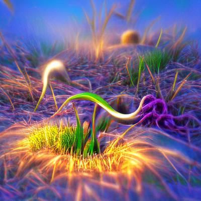 Grass nature tentacles