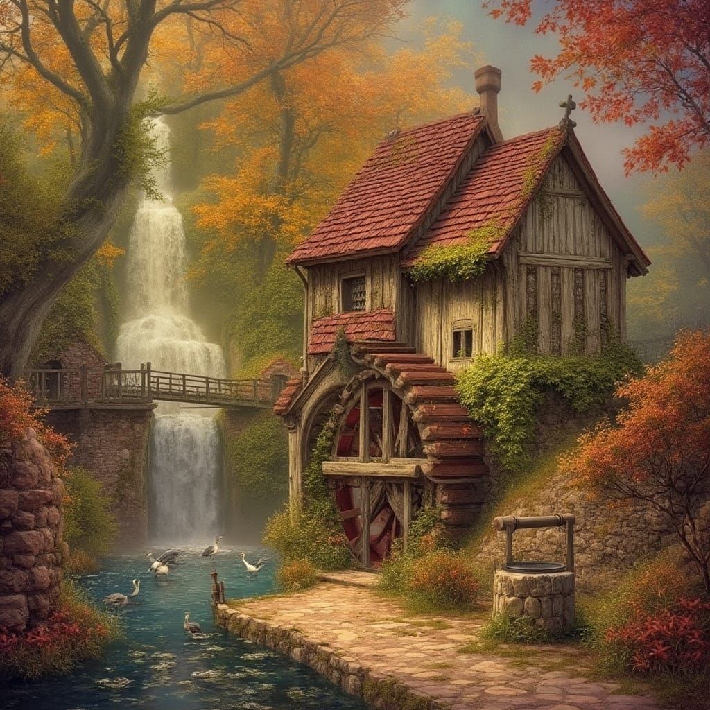 Ethereal Medieval Scene in Hyper-Realistic Digital Art