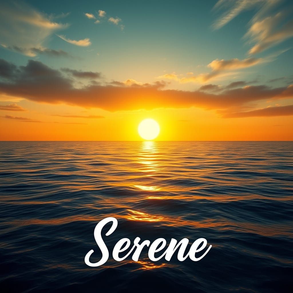 Ultra-Realistic Ocean Scene with Sun Dog Phenomenon