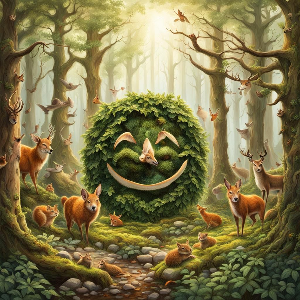 Mother Nature Smiles on Woodland Inhabitants