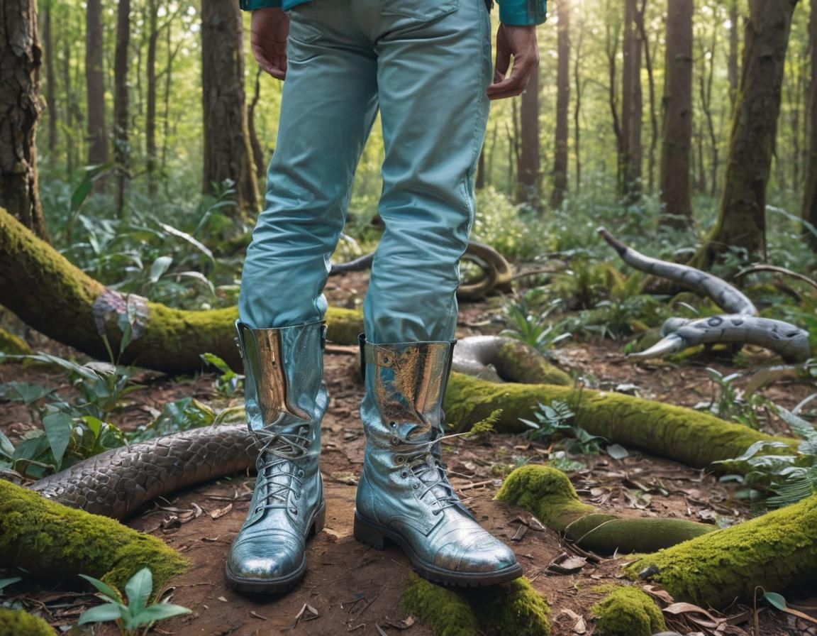 Man in Silver Boots: Forest Concept Art