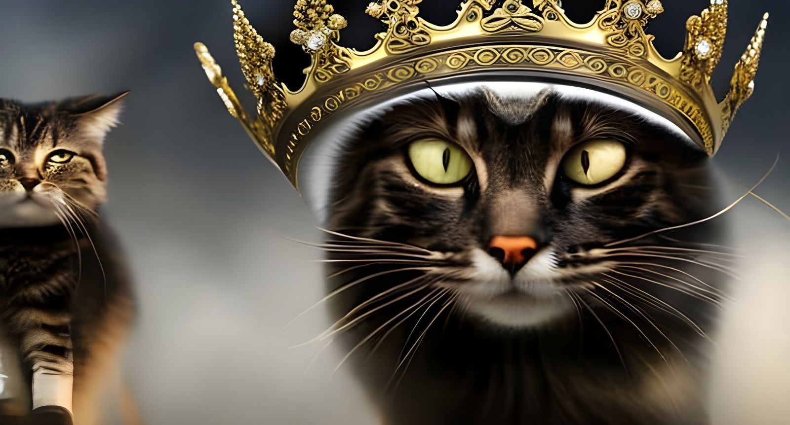 Extreme Golden Crown in Gothic Art Style