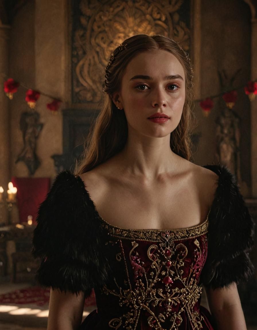 Medieval Lady in Royal Dress, Game of Thrones Style