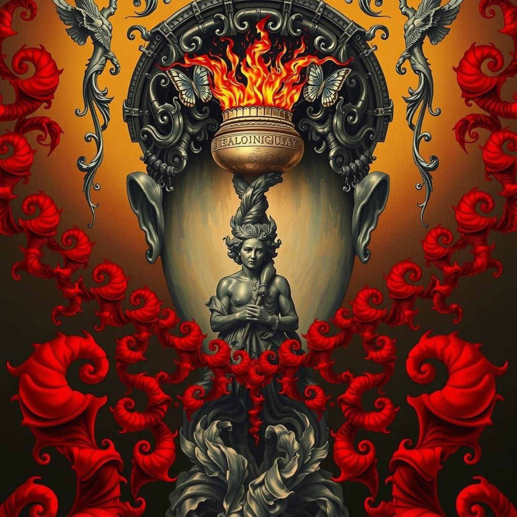 The Great Fire of London: Hyperrealistic Fractal Art