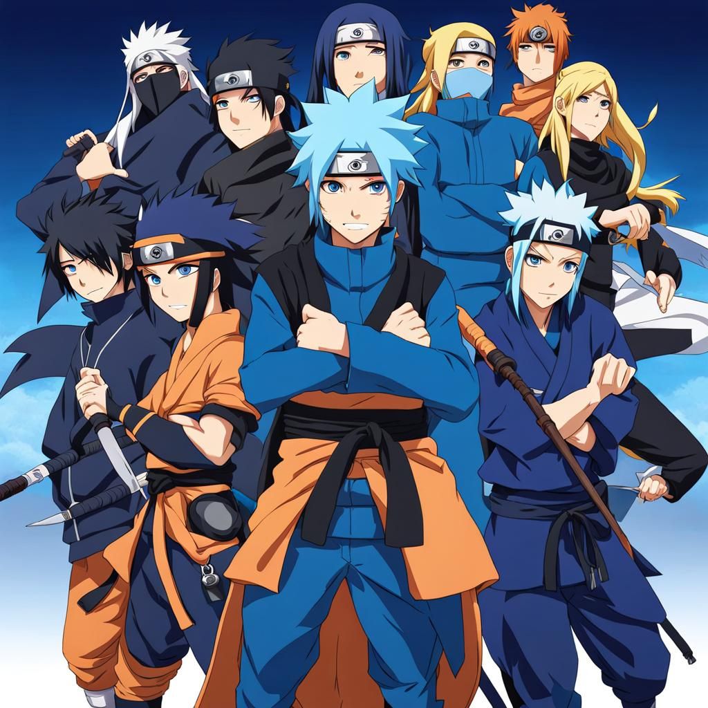 Nagi from Blue Lock as Ninja in Anime Style