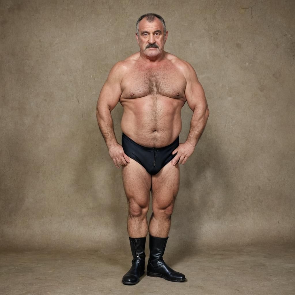 French Wrestler: Muscled and Confident in the Ring