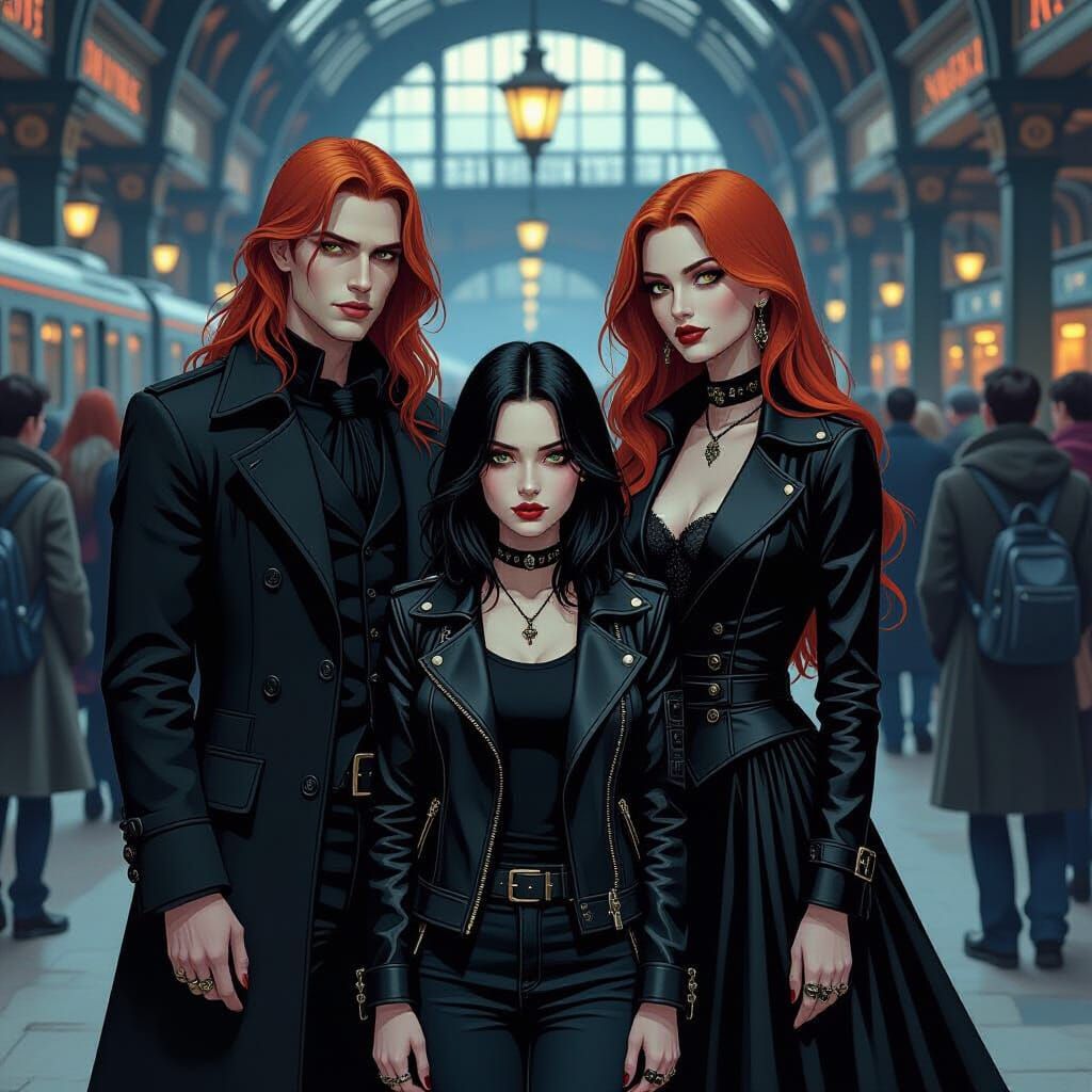 A gothic poster concept art.