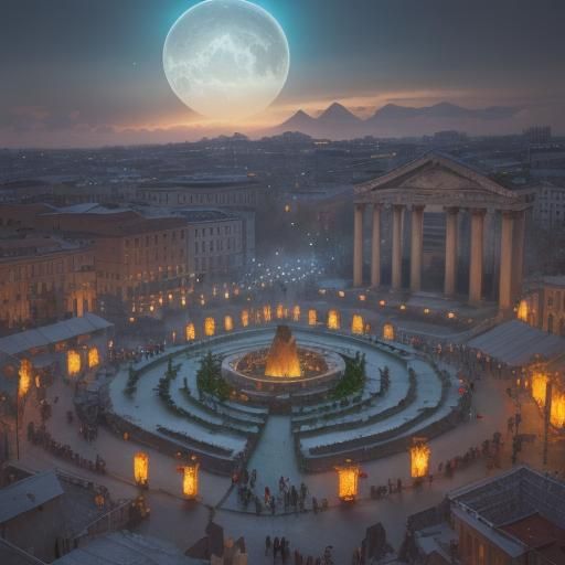 Nardugan Winter Solstice Festival: Digital Matte Painting