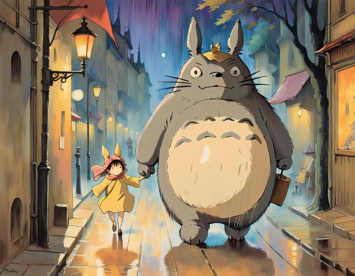 Totoro in Twilight: A Tenebrist Impression