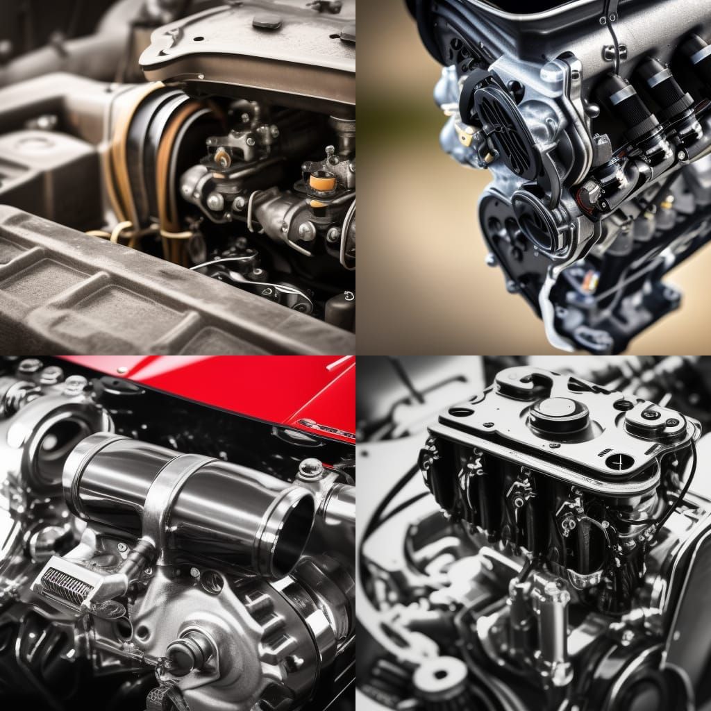 Detailed V8 Engine in Professional Photography Style