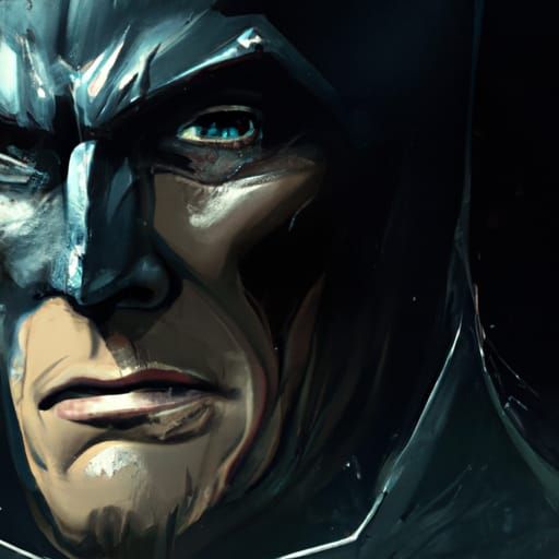 Hyperdetailed Batman Portrait in Art Nouveau Style