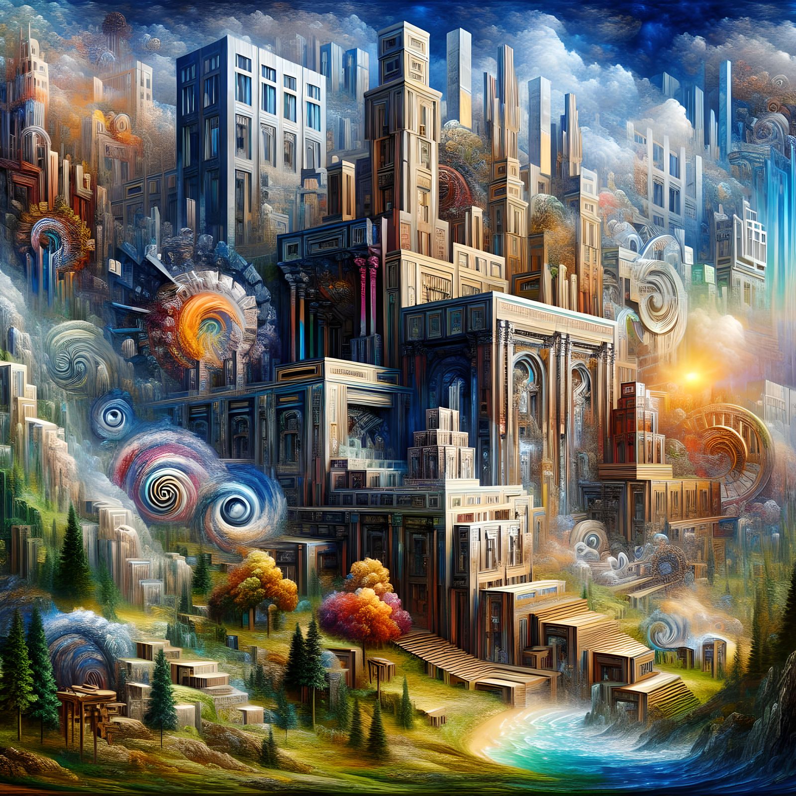 Surreal Architectural Marvel: A Mind-Bending Illusion