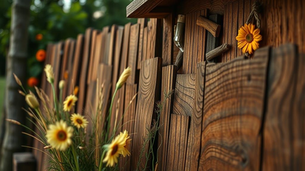 Intricate Wooden Sculpture Evokes Summer Mood