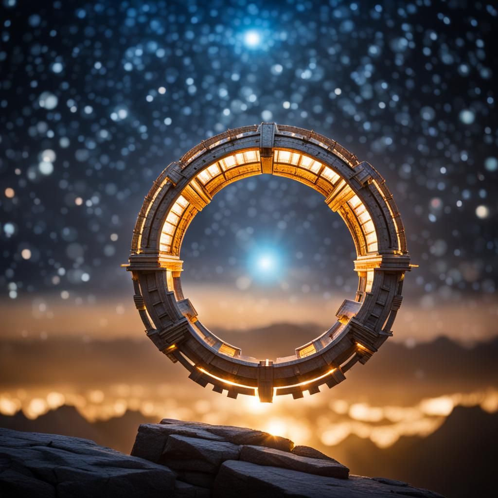Stargate Portal Shimmers in Natural Light