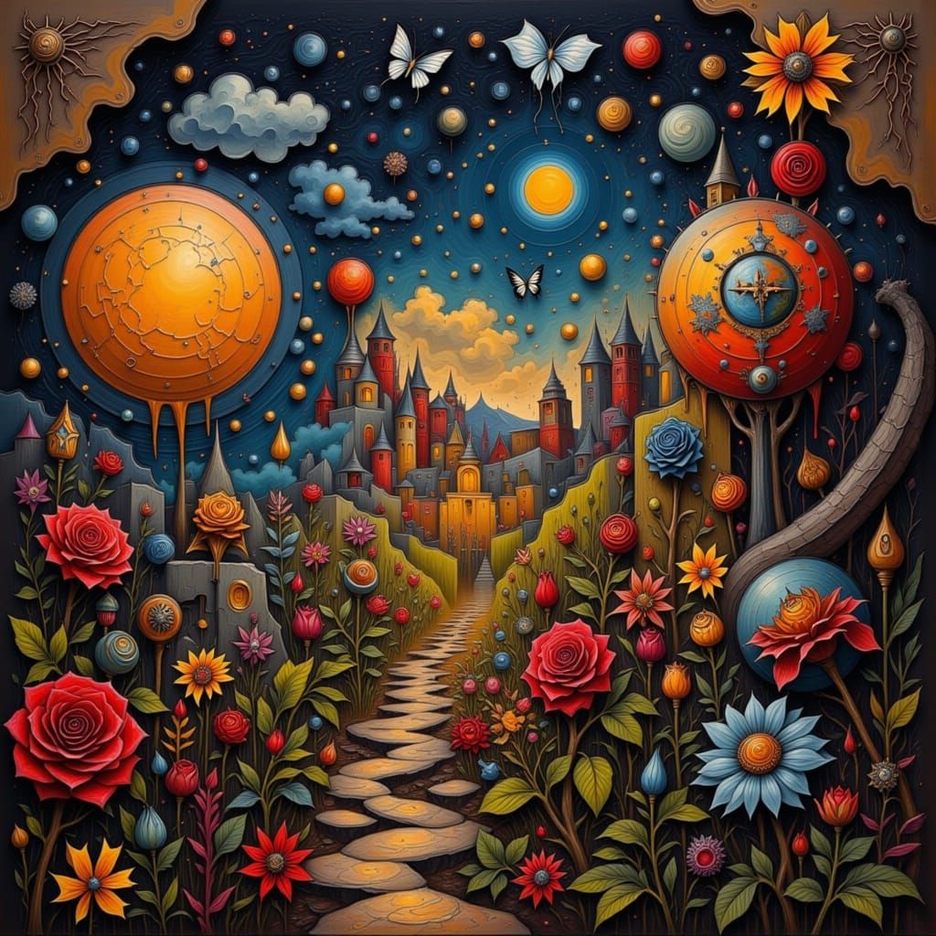 The Rose: Conceptual Rendering in Red Flux Style