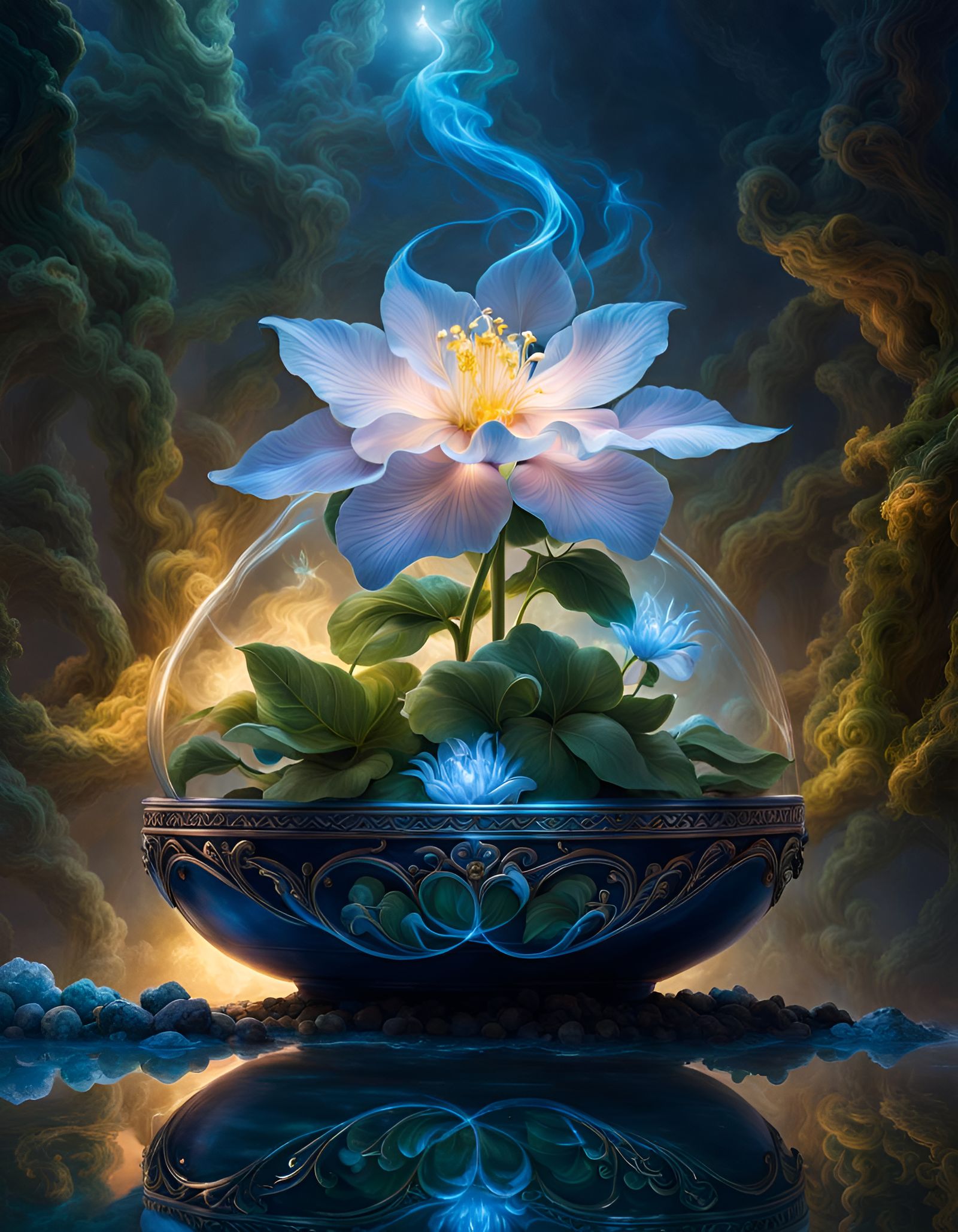 A magical bubble plant