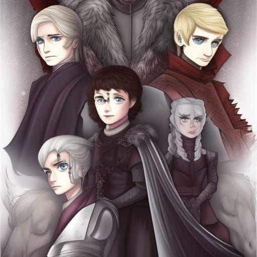 Game of Thrones in Anime Style