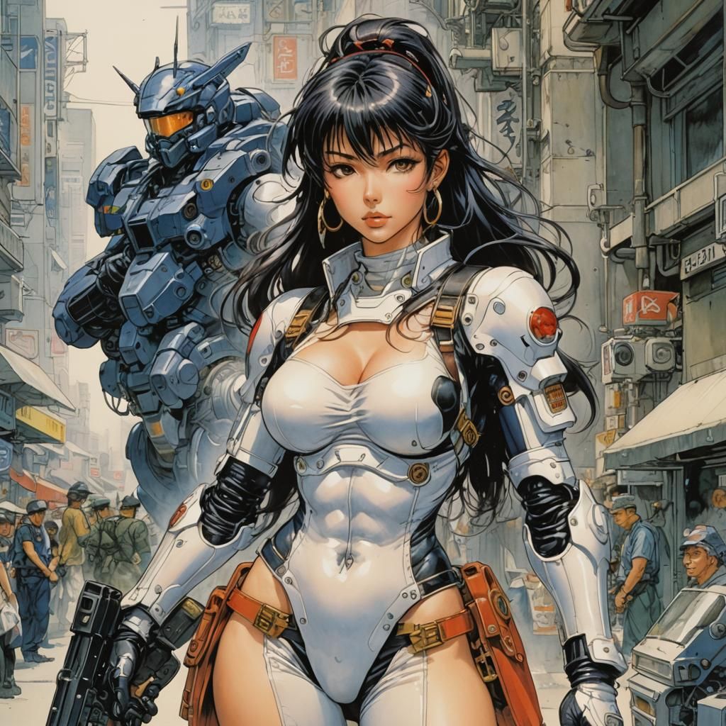 Woman in Manga Style by Masamune Shirow