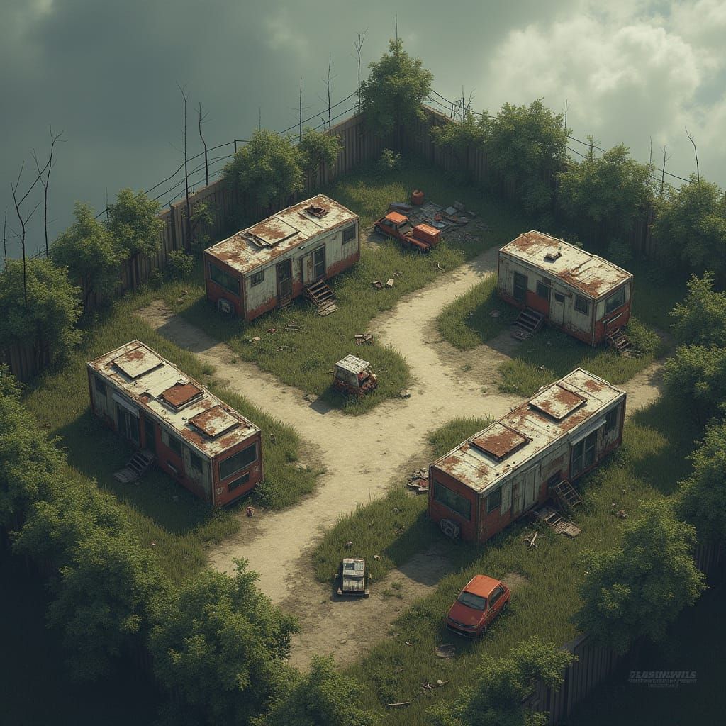 Abandoned Trailer Park Fortresses Thornyvale in Post-Apocaly...