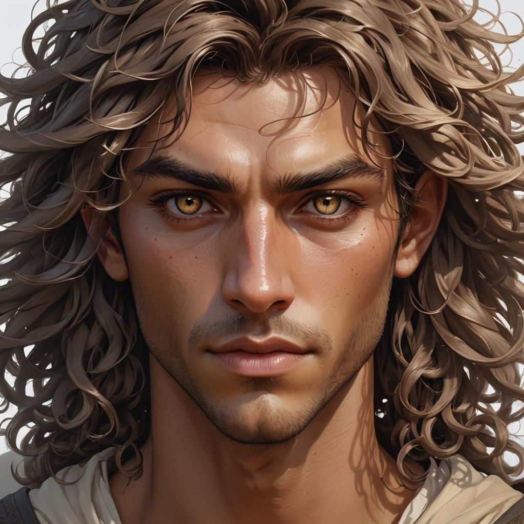 Handsome Elf Teen Portrait in Hyperdetailed Digital Art