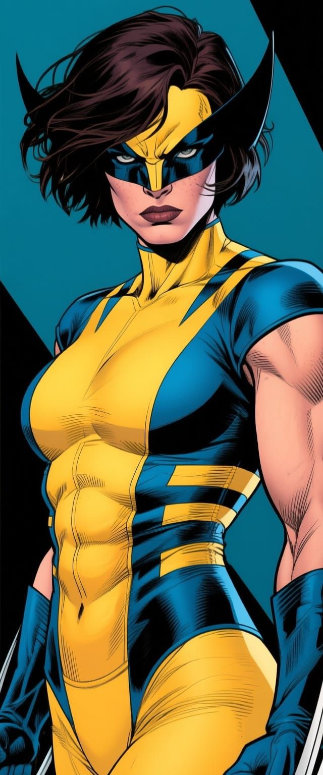 Jewel Staite as Wolverine in Comic Book Art