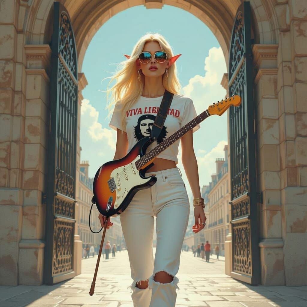 Elven Guitarist Emerges in Belle Époque Paris