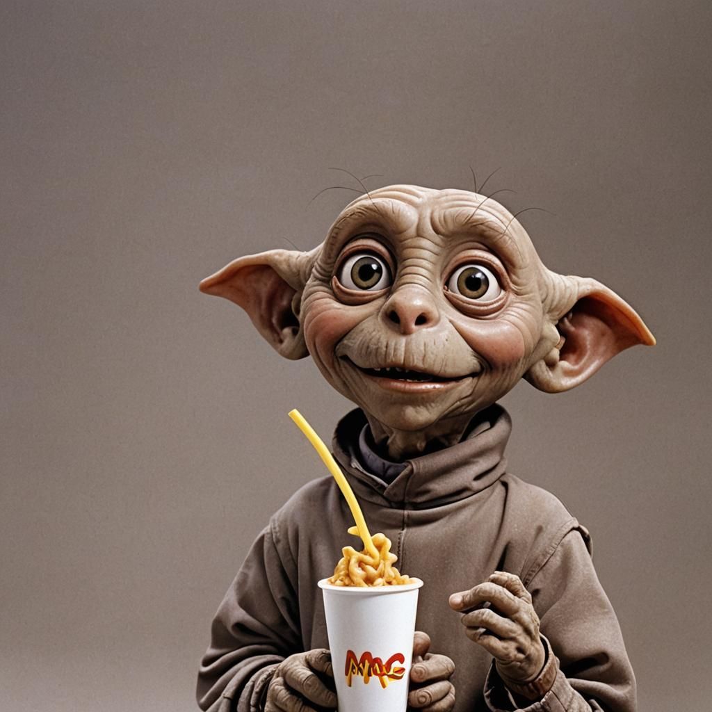 Mac and Me at McDonald's: AI Recreation