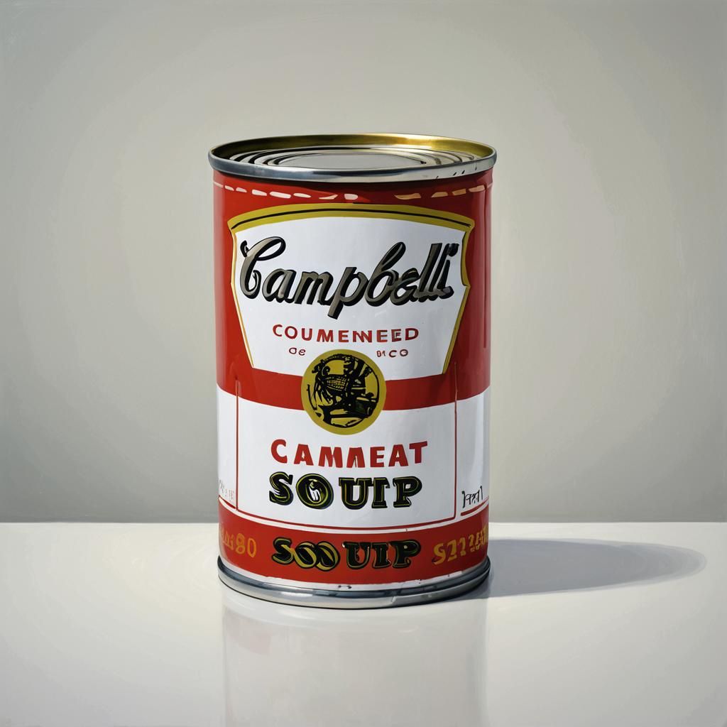 Pop Art: Campbell's Soup Can in Art Gallery