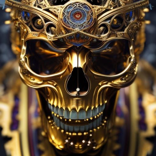 Gold Skull