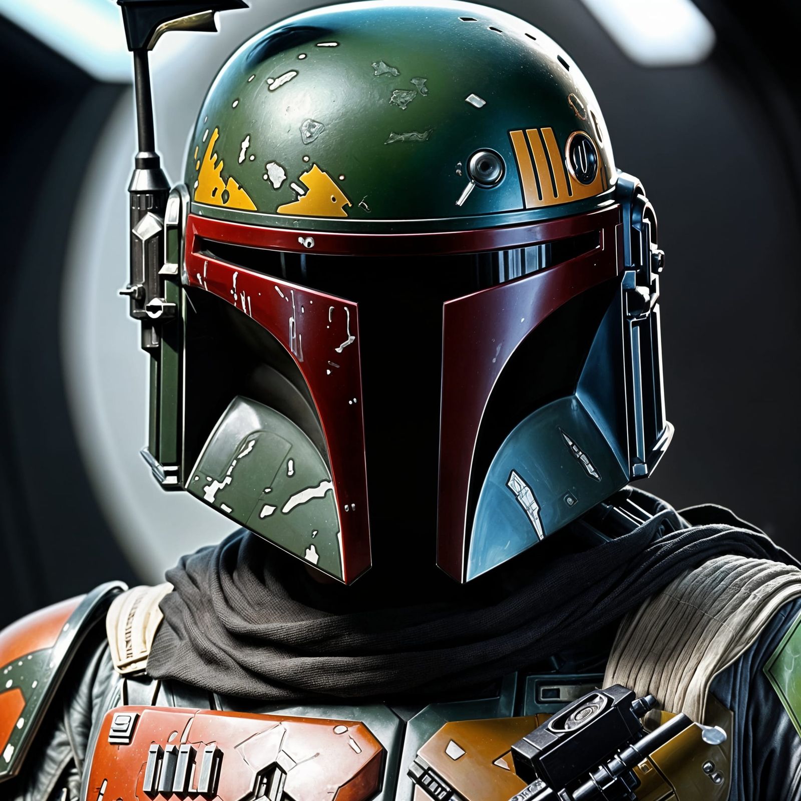 Boba Fett Portrait: Hyperdetailed Star Wars Bounty Hunter