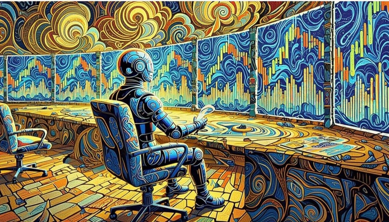 Surreal Dreamscape of Swirling Clouds and Landscapes