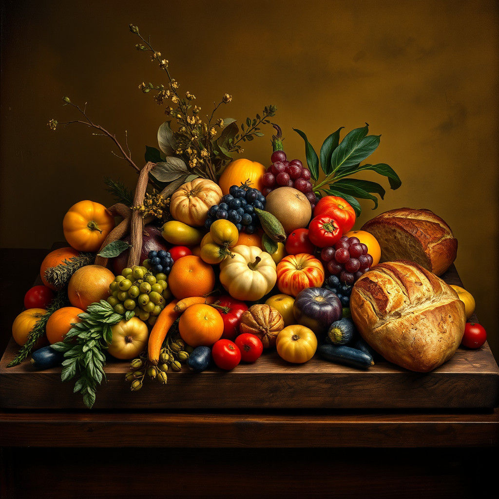 Sumptuous Still Life in Dutch Masters Style