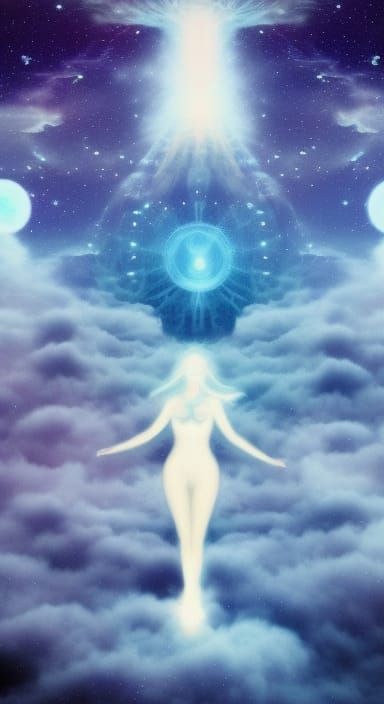 Fate Hybrid Woman in Mycelium Network Art