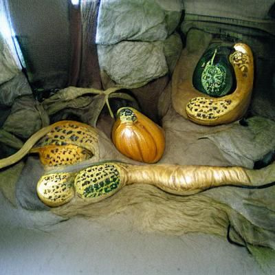 A Colorful Collection of Fresh Gourds