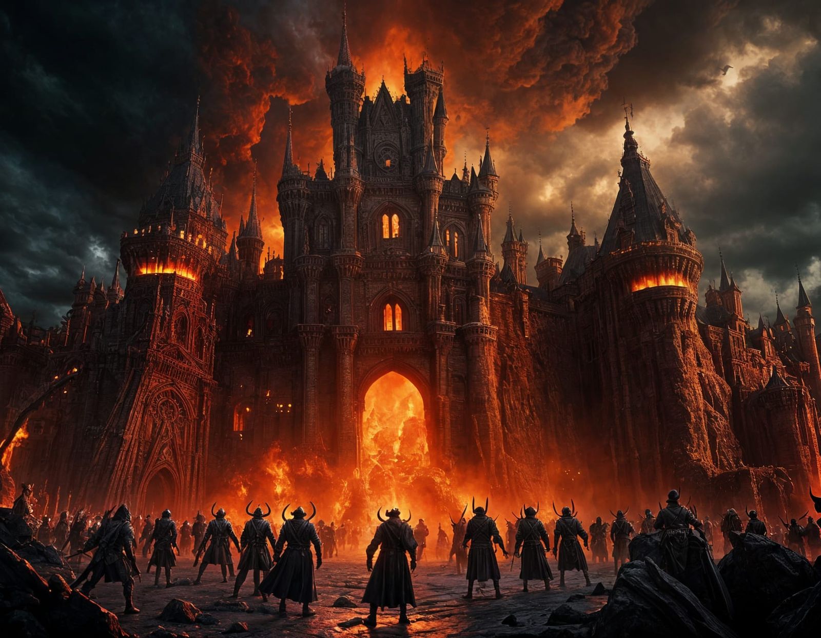 Demons Gather Outside the Castle: Digital Matte Painting