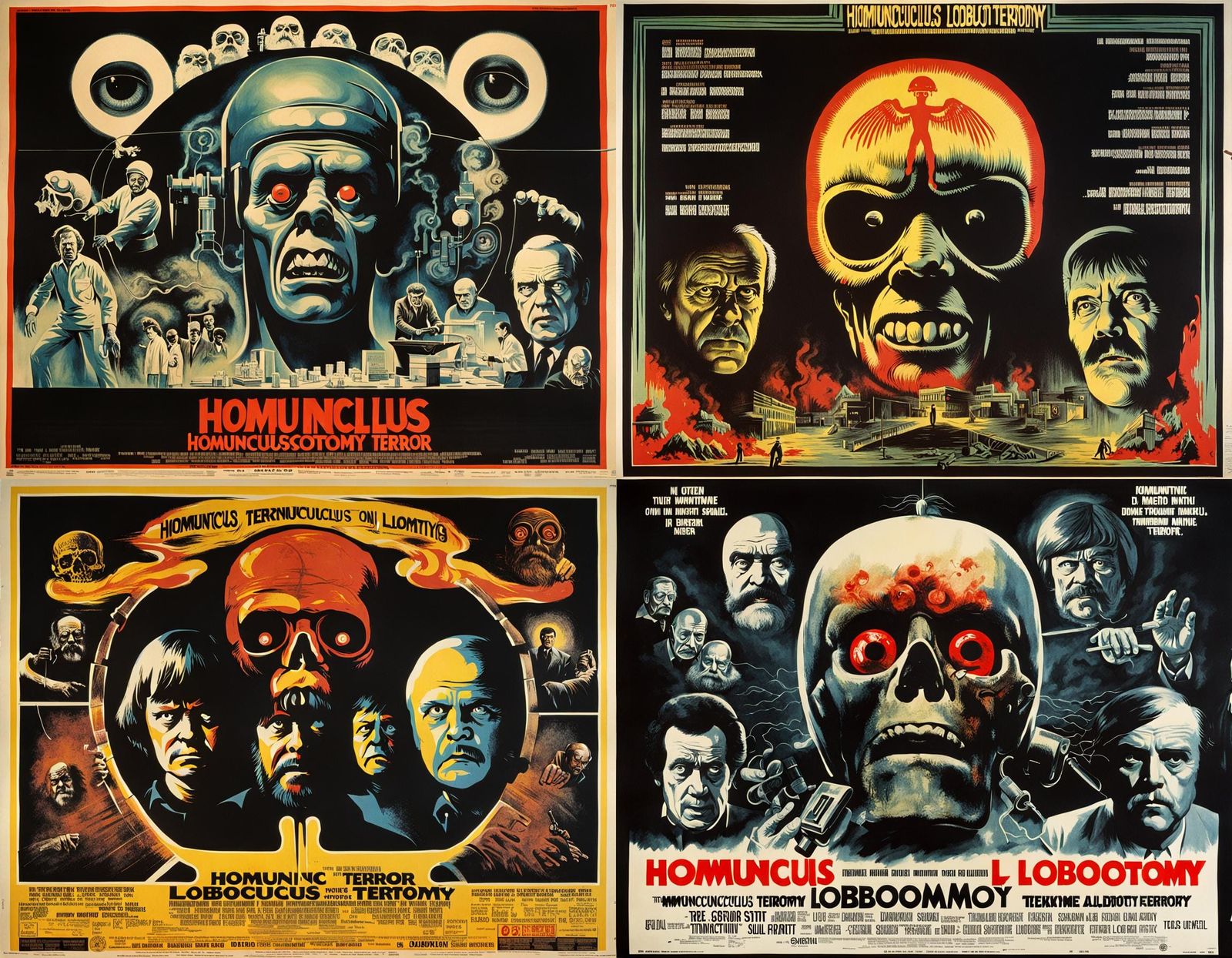 1970s Movie Poster: Homunculus Terror