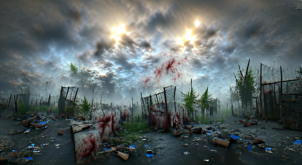 Zombie Apocalypse Cityscape: A Grim Vision
