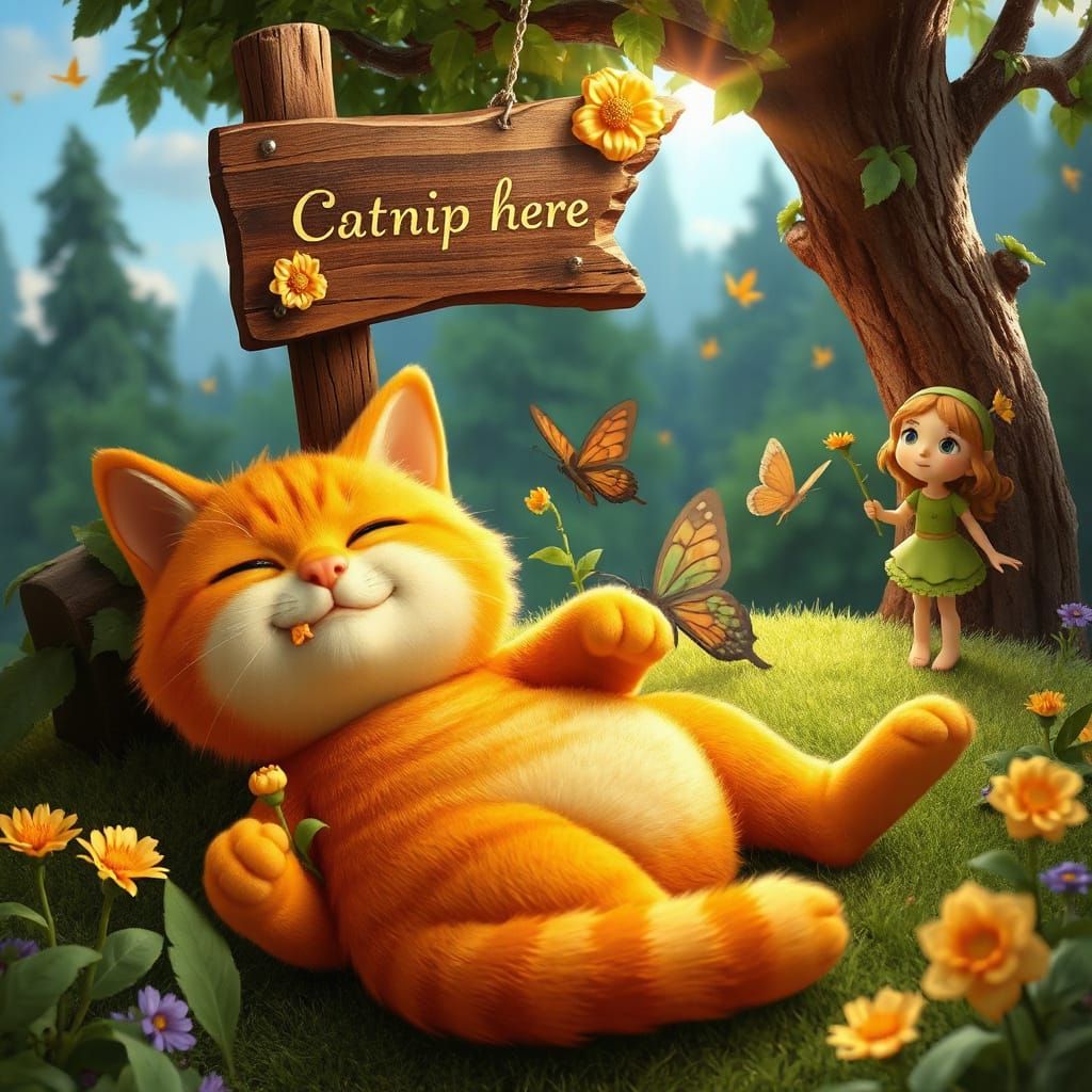 Orange Cat's Claymation Catnip Dreamscape