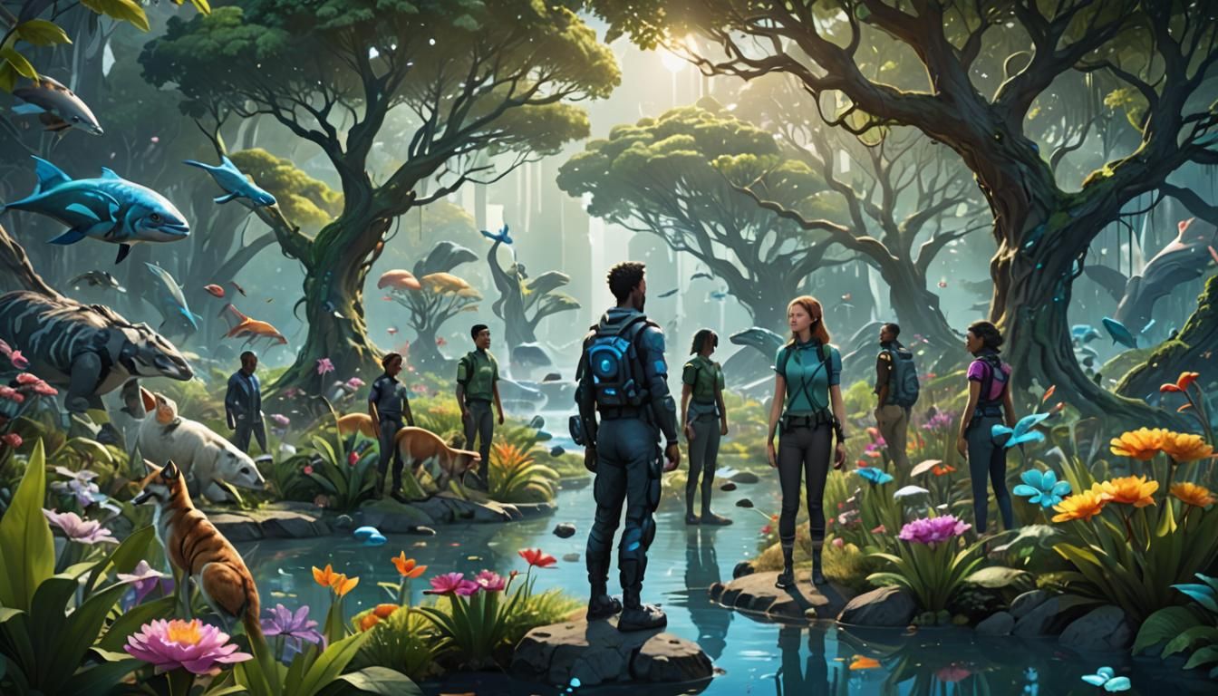 Hyperrealistic Concept Art: Unity of Species